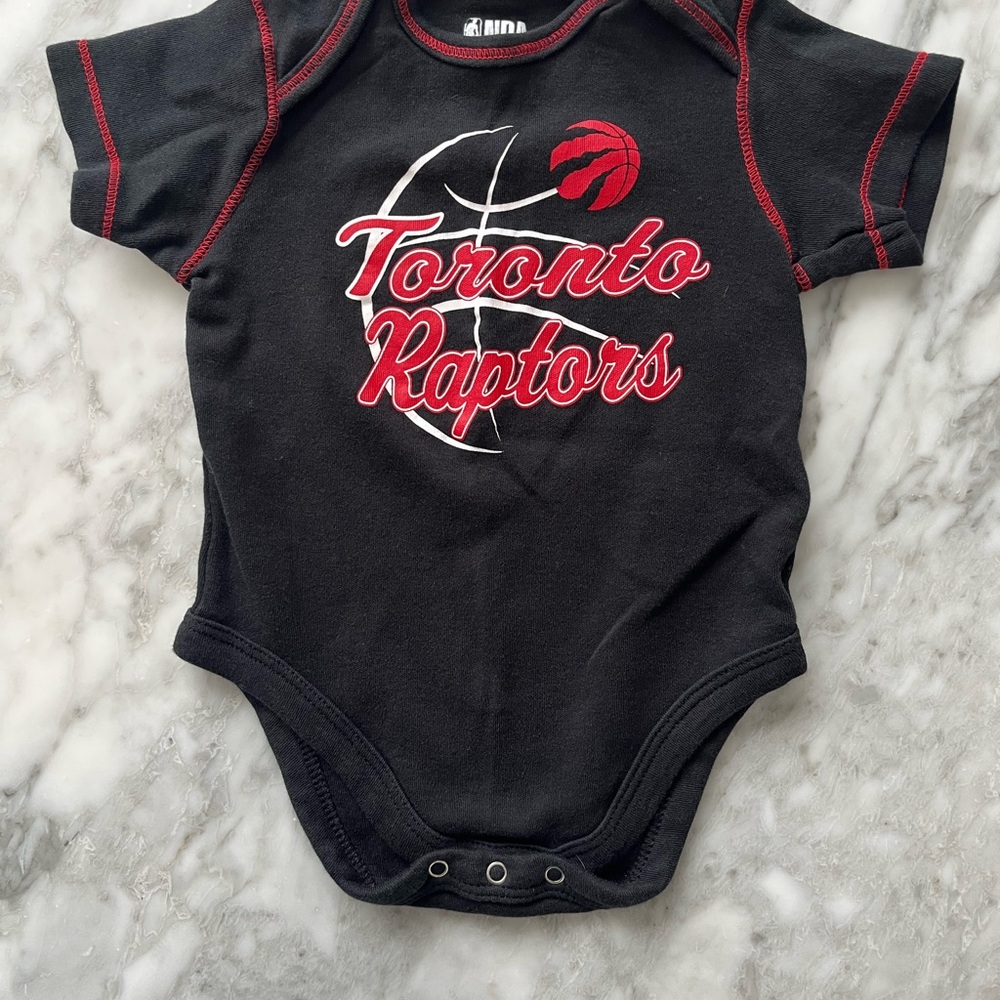 NBA Toronto Raptors Black and Red Bodysuit